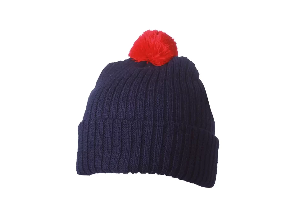 Knitted Cap with Pompon FullGadgets.com