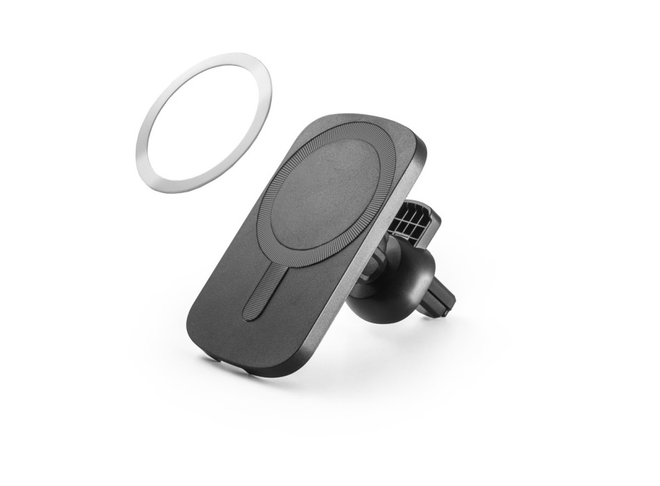 KOCH. Supporto per smartphone da auto con caricatore magnetico wireless 15W in ABS riciclato (100% rABS) FullGadgets.com