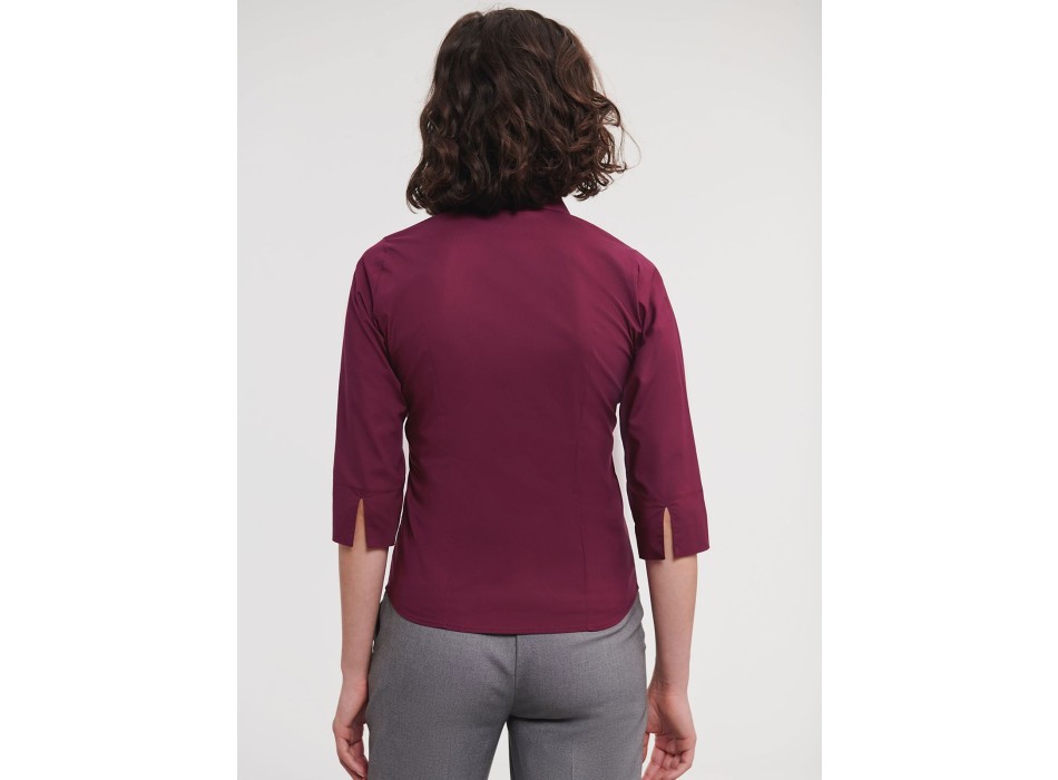 Ladies' 3/4 Sleeve Easy Care Fitted Shirt FullGadgets.com