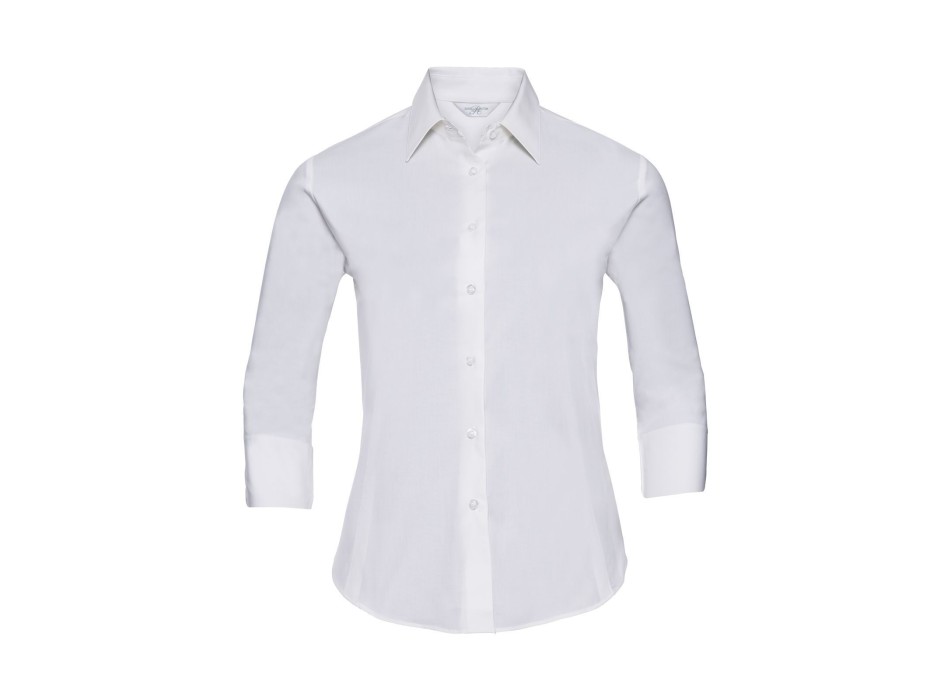 Ladies' 3/4 Sleeve Easy Care Fitted Shirt FullGadgets.com