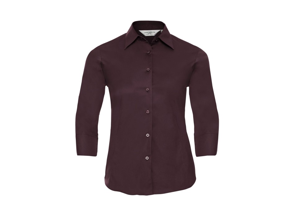Ladies' 3/4 Sleeve Easy Care Fitted Shirt FullGadgets.com