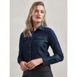 Ladies' Jeans Stitch Denim Shirt FullGadgets.com