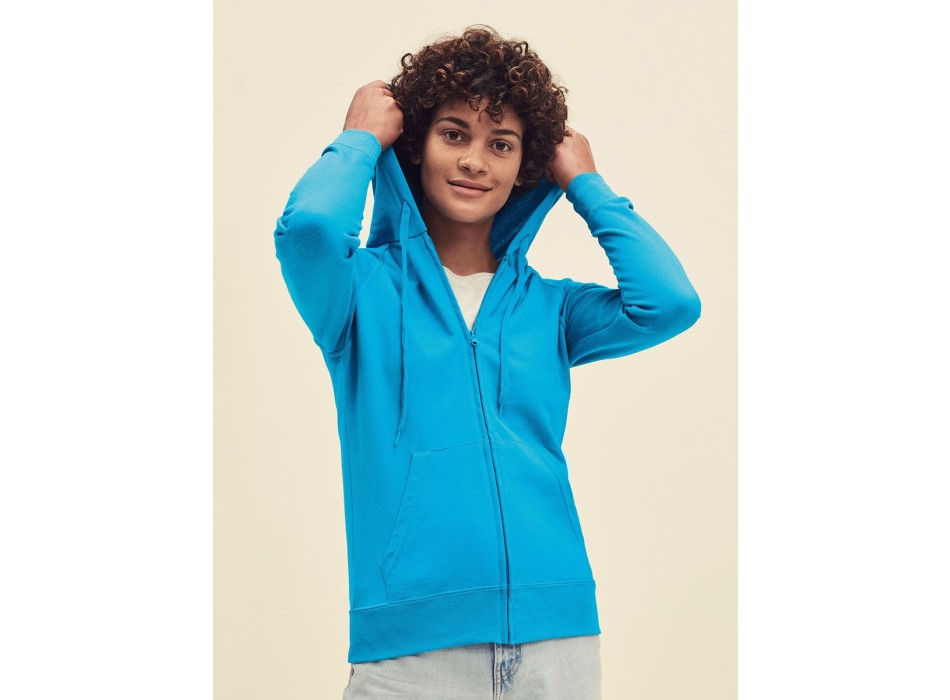 Ladies Lightweight Hooded Sweat Jacket FullGadgets.com
