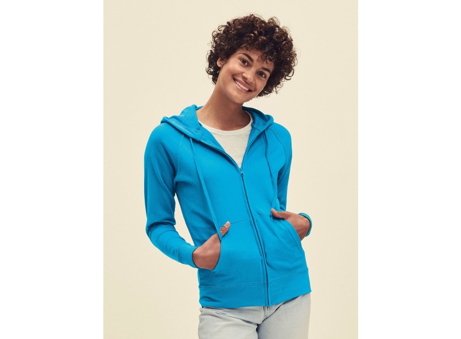 Ladies Lightweight Hooded Sweat Jacket FullGadgets.com