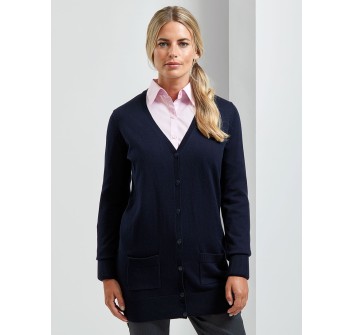 Ladies' Log Length Knitted Cardigan FullGadgets.com