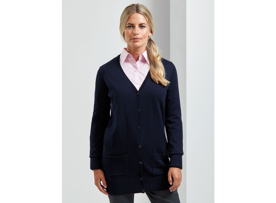 Ladies' Log Length Knitted Cardigan FullGadgets.com