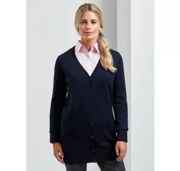 Ladies' Log Length Knitted Cardigan FullGadgets.com