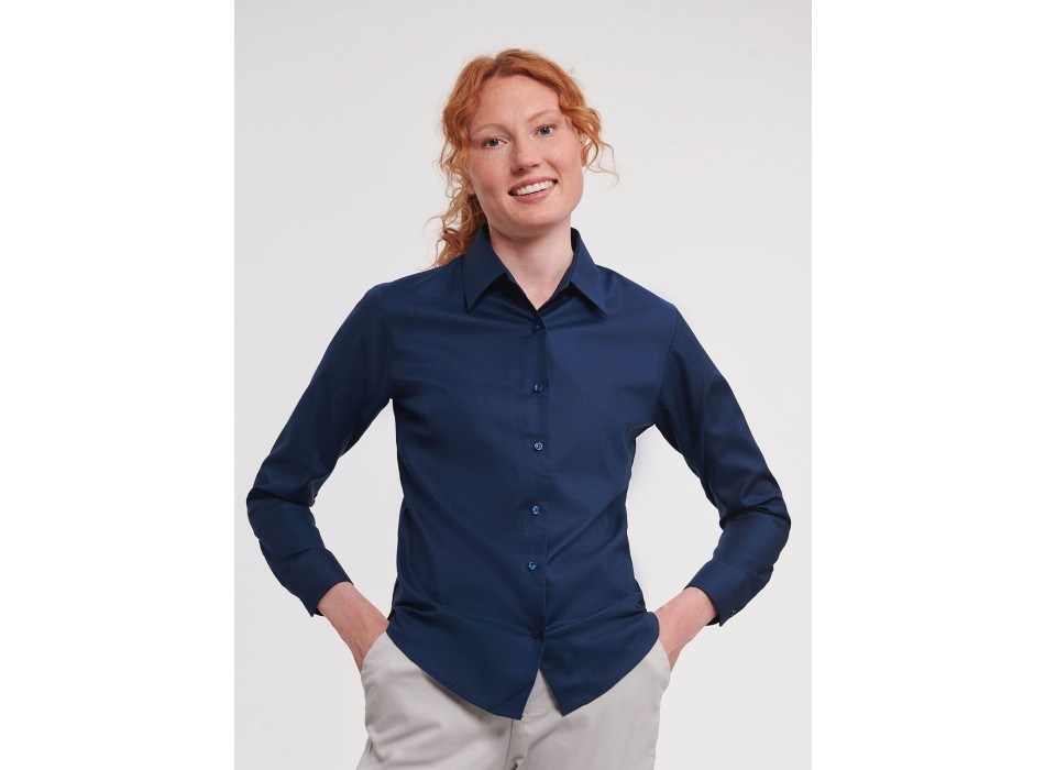 Ladies' Long Sleeve Easy Care Oxford Shirt FullGadgets.com