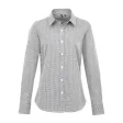 Ladies' Long Sleeve Microcheck Gingham Shirt FullGadgets.com