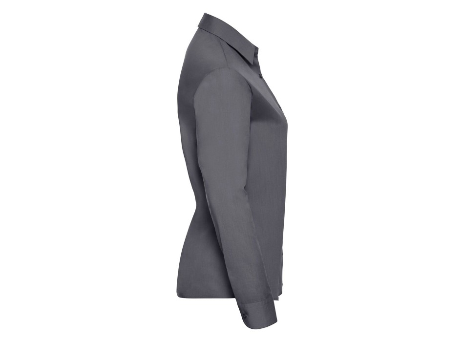 Ladies' Long Sleeve PolyCotton Poplin Shirt FullGadgets.com
