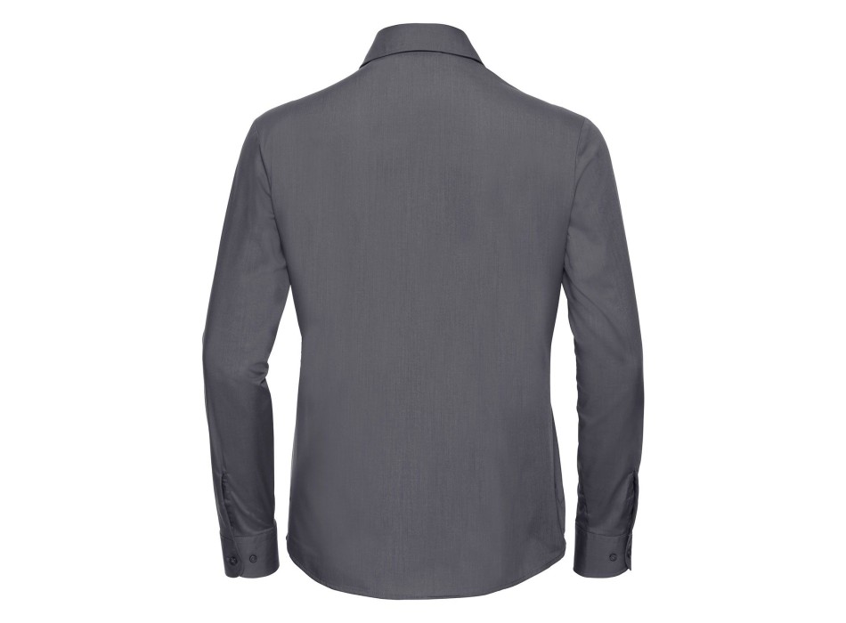 Ladies' Long Sleeve PolyCotton Poplin Shirt FullGadgets.com