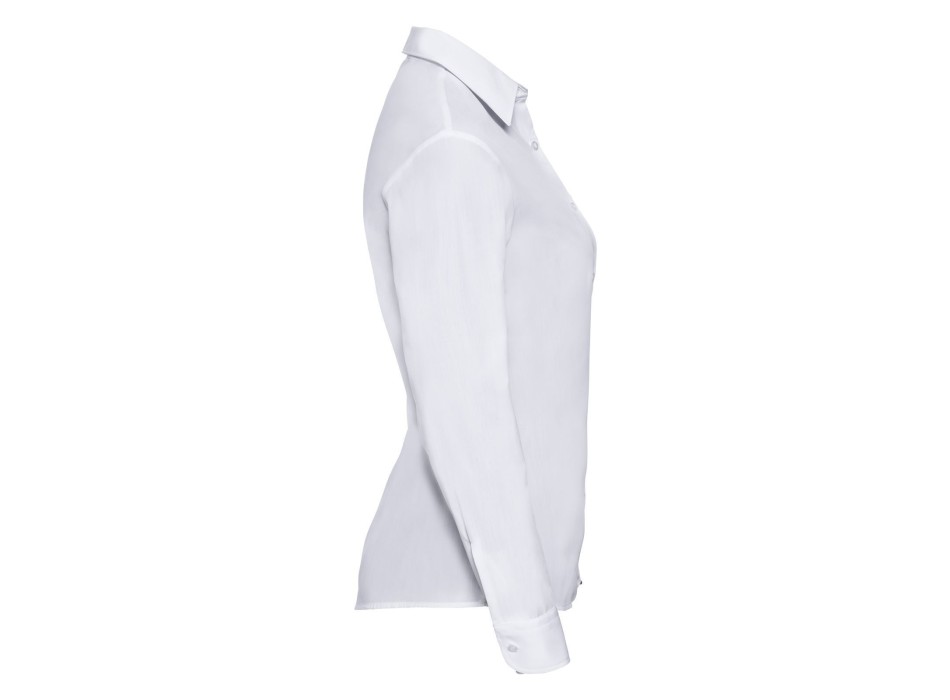Ladies' Long Sleeve PolyCotton Poplin Shirt FullGadgets.com