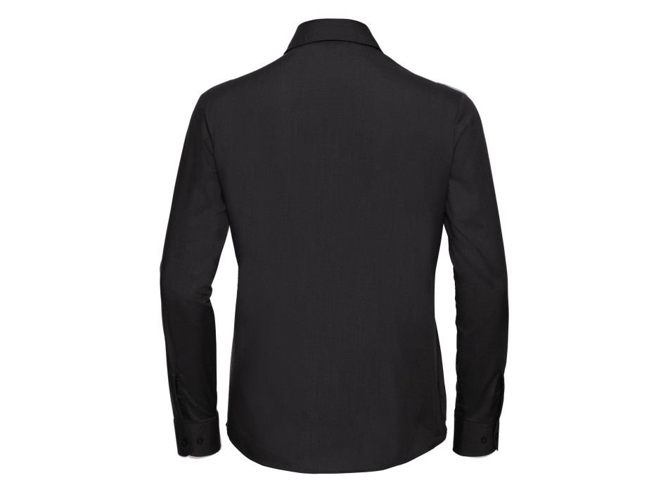 Ladies' Long Sleeve PolyCotton Poplin Shirt FullGadgets.com