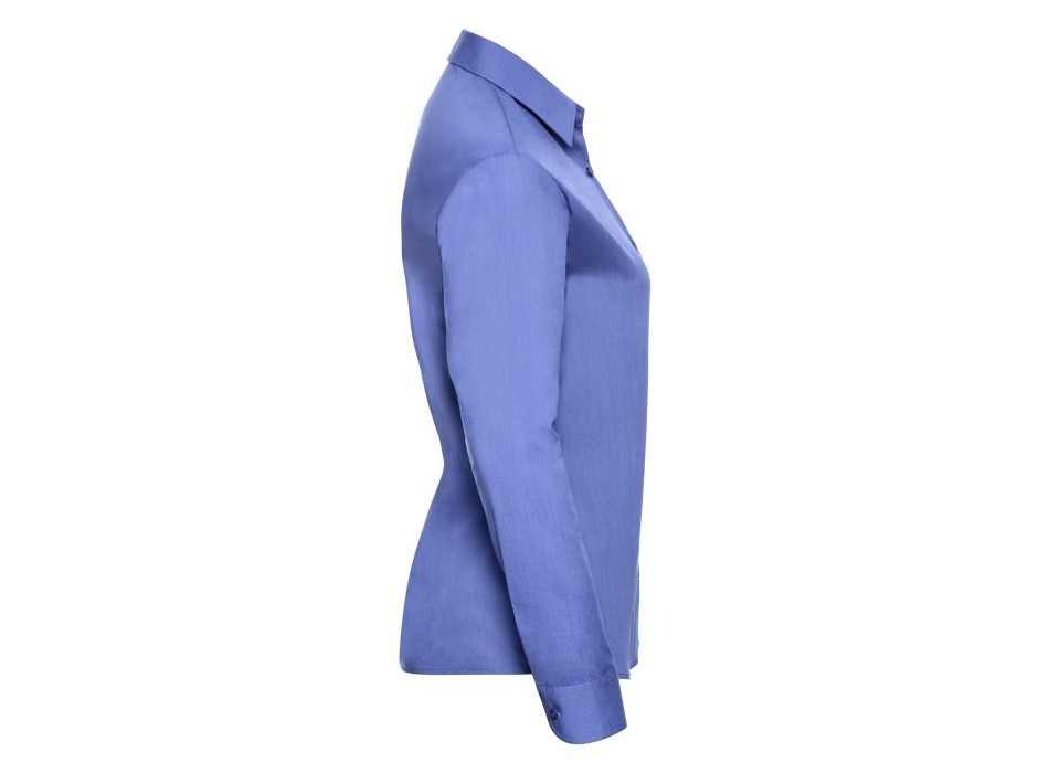 Ladies' Long Sleeve PolyCotton Poplin Shirt FullGadgets.com
