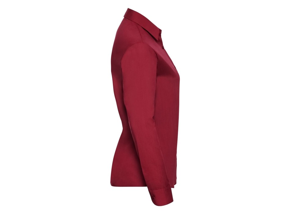 Ladies' Long Sleeve PolyCotton Poplin Shirt FullGadgets.com