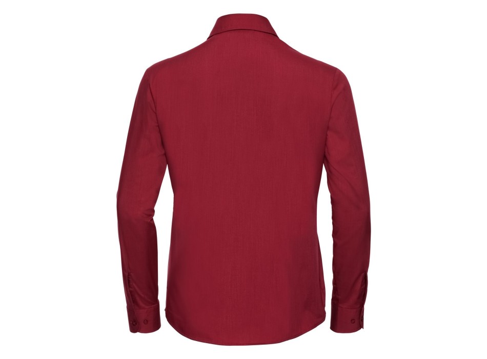 Ladies' Long Sleeve PolyCotton Poplin Shirt FullGadgets.com