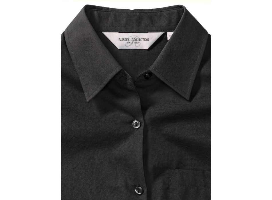 Ladies' Long Sleeve Pure Cotton Poplin Shirt FullGadgets.com