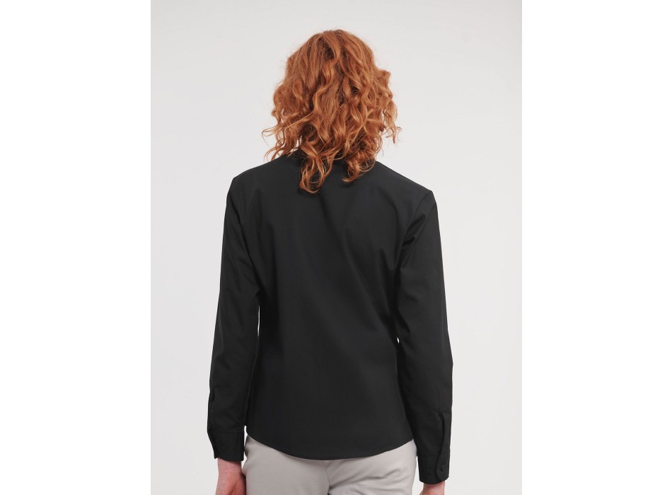 Ladies' Long Sleeve Pure Cotton Poplin Shirt FullGadgets.com