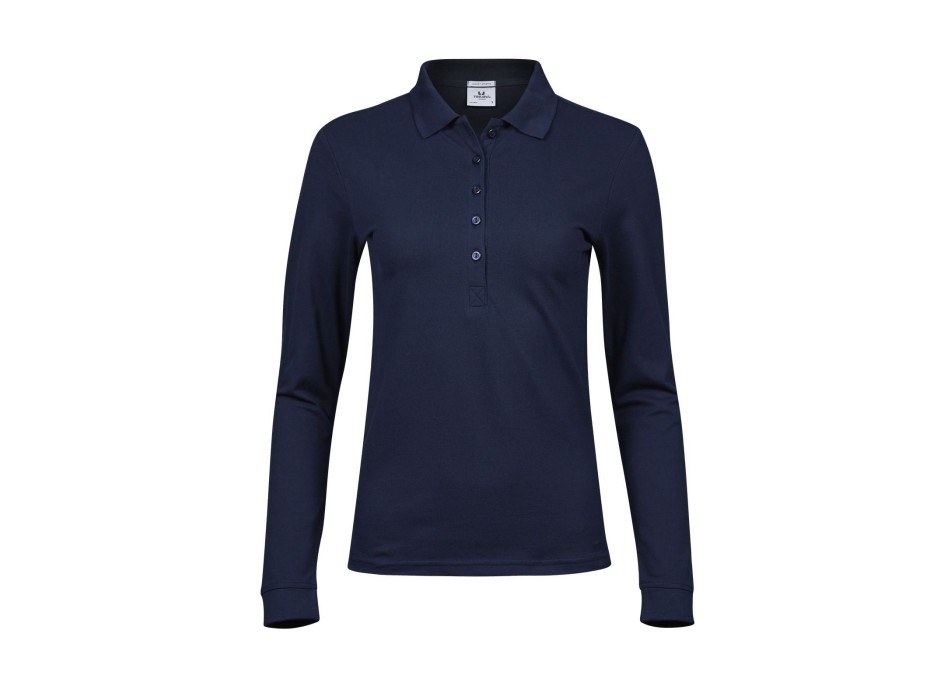 Ladies Luxury Stretch Long Sleeve Polo FullGadgets.com