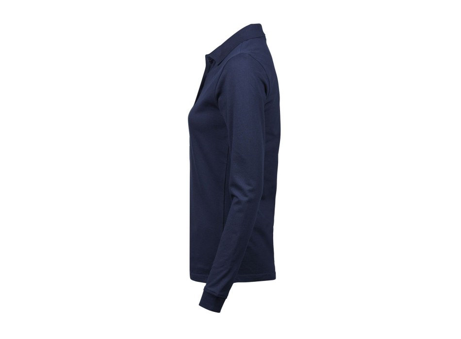 Ladies Luxury Stretch Long Sleeve Polo FullGadgets.com