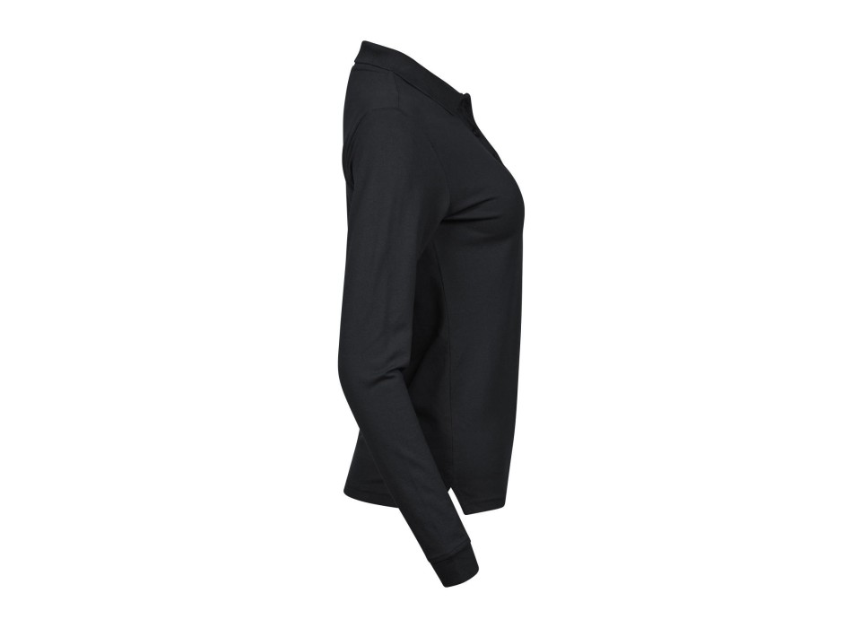 Ladies Luxury Stretch Long Sleeve Polo FullGadgets.com