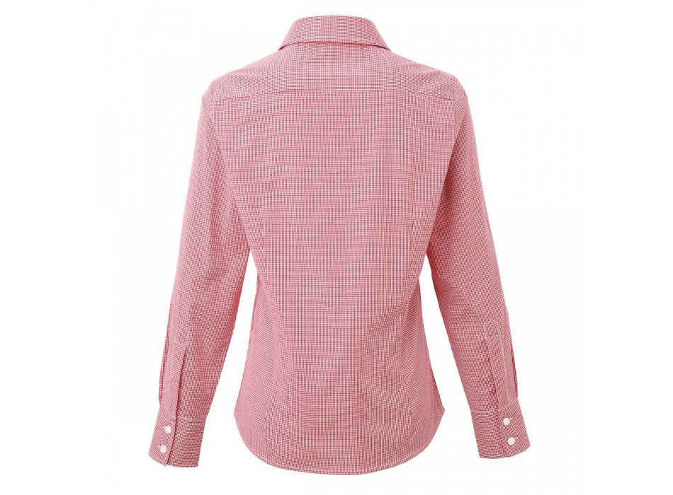 Ladies Microcheck ls shirt 100 FullGadgets.com