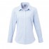 Ladies Microcheck Ls Shirt 100 Personalizzabile |Premier