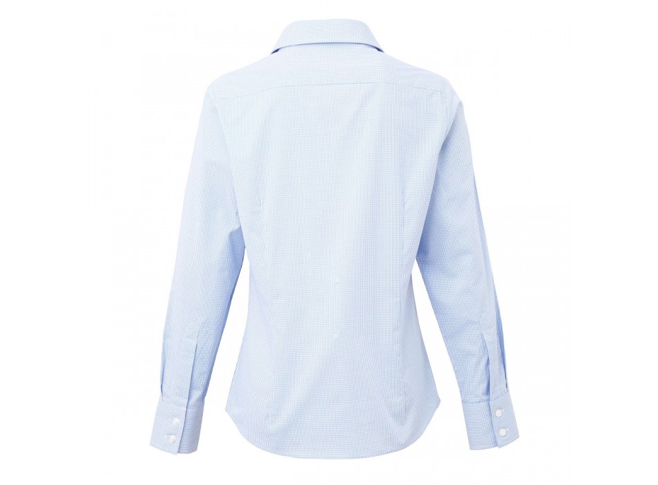 Ladies Microcheck ls shirt 100 FullGadgets.com