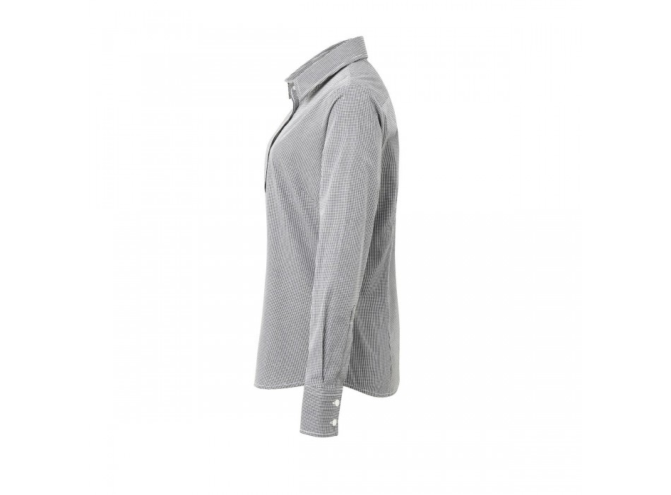 Ladies Microcheck ls shirt 100 FullGadgets.com
