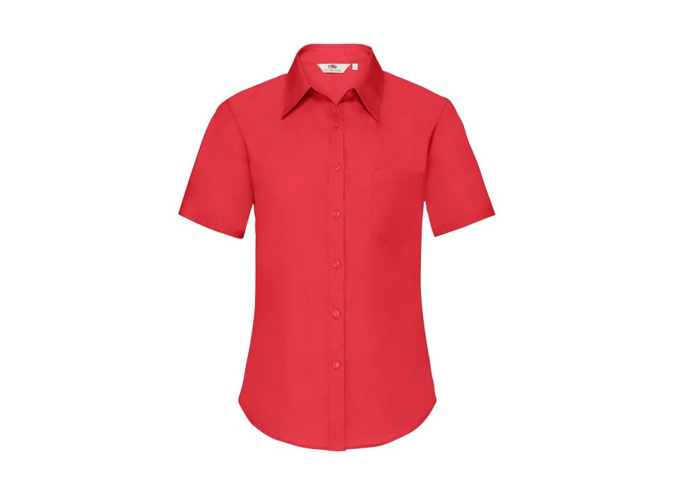 Ladies Poplin Shirt Short Sleeve FullGadgets.com