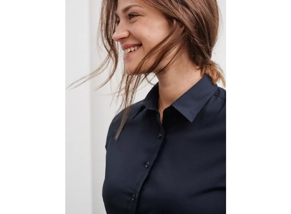 Ladies' Shirt Short sleeve Poplin FullGadgets.com