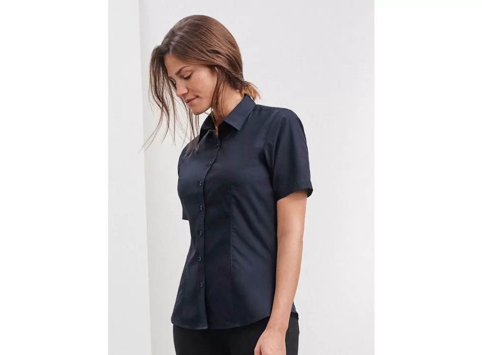 Ladies' Shirt Short sleeve Poplin FullGadgets.com