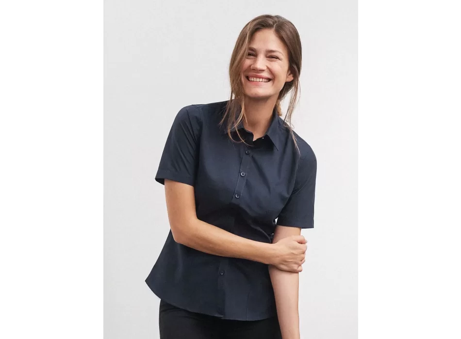 Ladies' Shirt Short sleeve Poplin FullGadgets.com