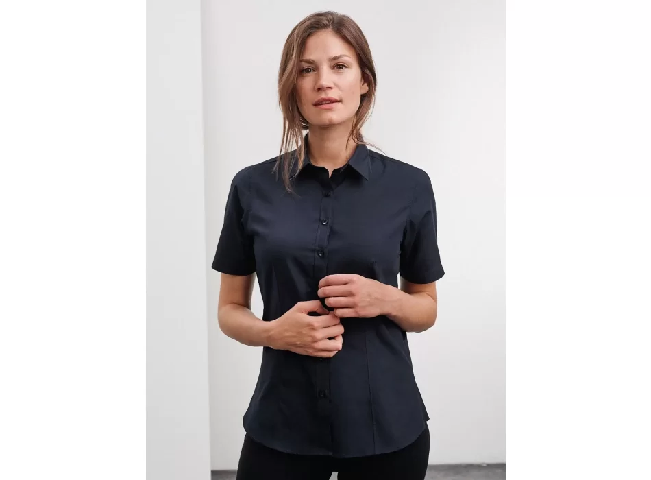Ladies' Shirt Short sleeve Poplin FullGadgets.com