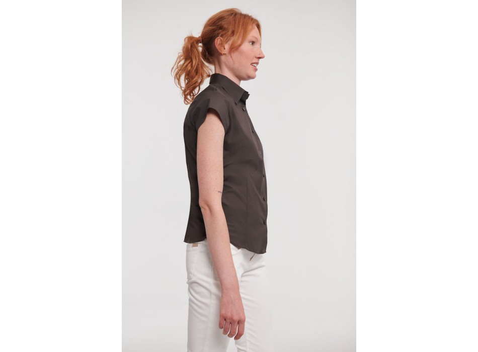 Ladies' Short Sleeve Easy Care Fitted Shirt FullGadgets.com