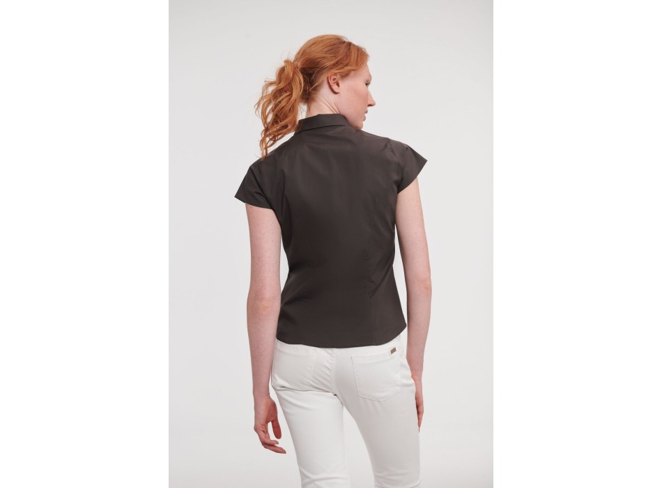 Ladies' Short Sleeve Easy Care Fitted Shirt FullGadgets.com