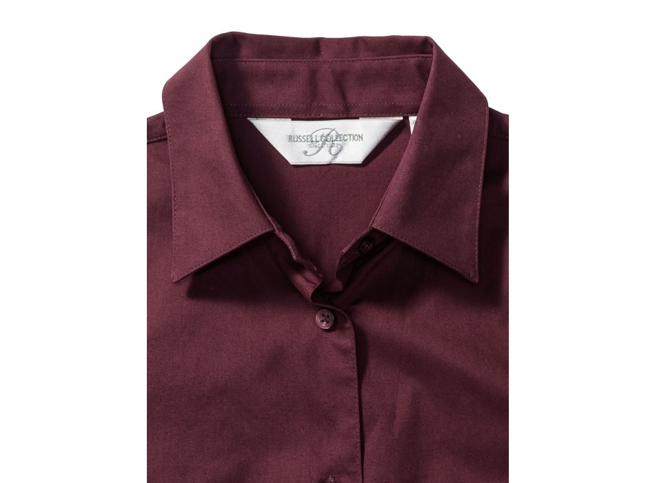 Ladies' Short Sleeve Easy Care Fitted Shirt FullGadgets.com