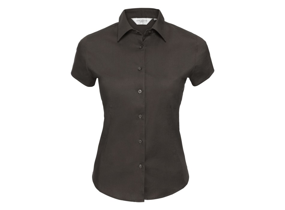 Ladies' Short Sleeve Easy Care Fitted Shirt FullGadgets.com