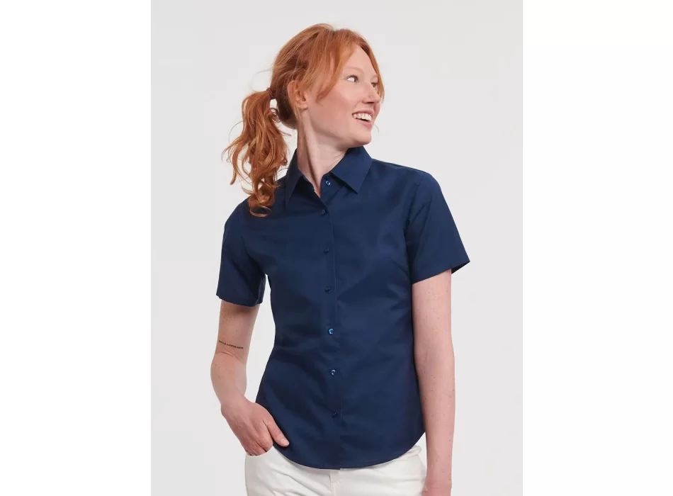 Ladies' Short Sleeve Easy Care Oxford Shirt FullGadgets.com