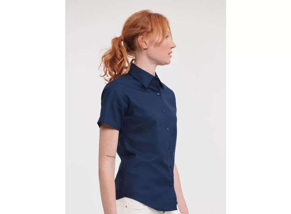 Ladies' Short Sleeve Easy Care Oxford Shirt FullGadgets.com