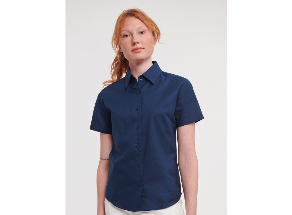 Ladies' Short Sleeve Easy Care Oxford Shirt FullGadgets.com