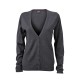LADIES V-NECK CARDIGAN 100%C FullGadgets.com