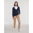 Ladies' V-Neck Knitted Cardigan FullGadgets.com