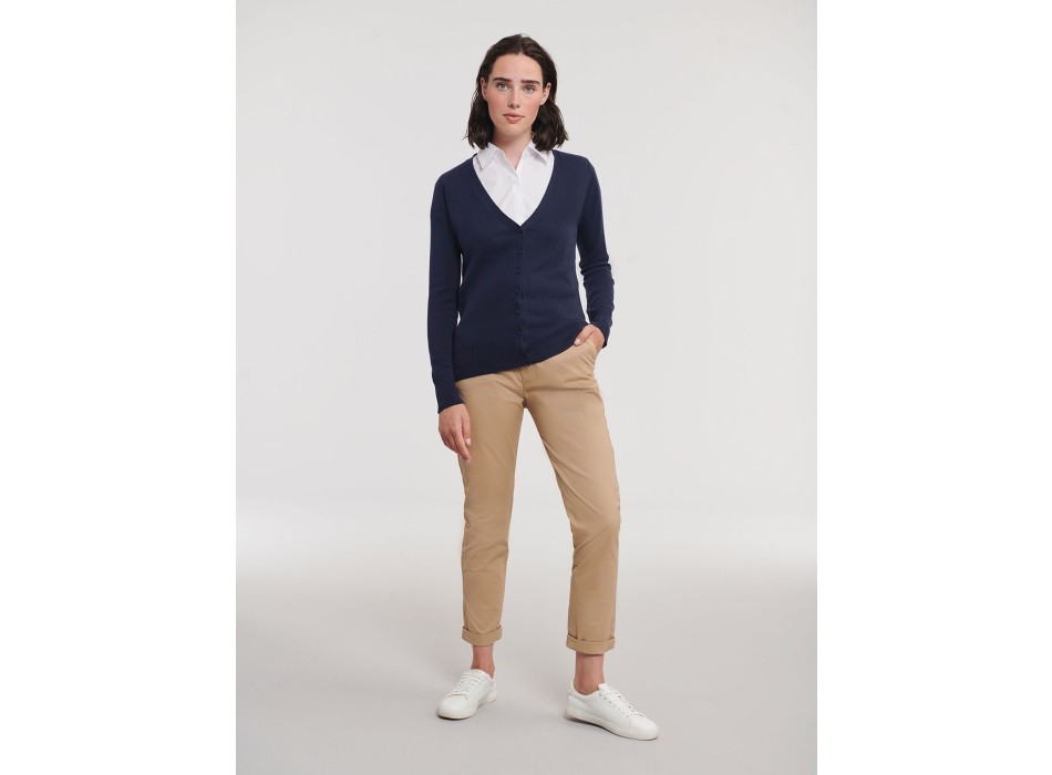 Ladies' V-Neck Knitted Cardigan FullGadgets.com