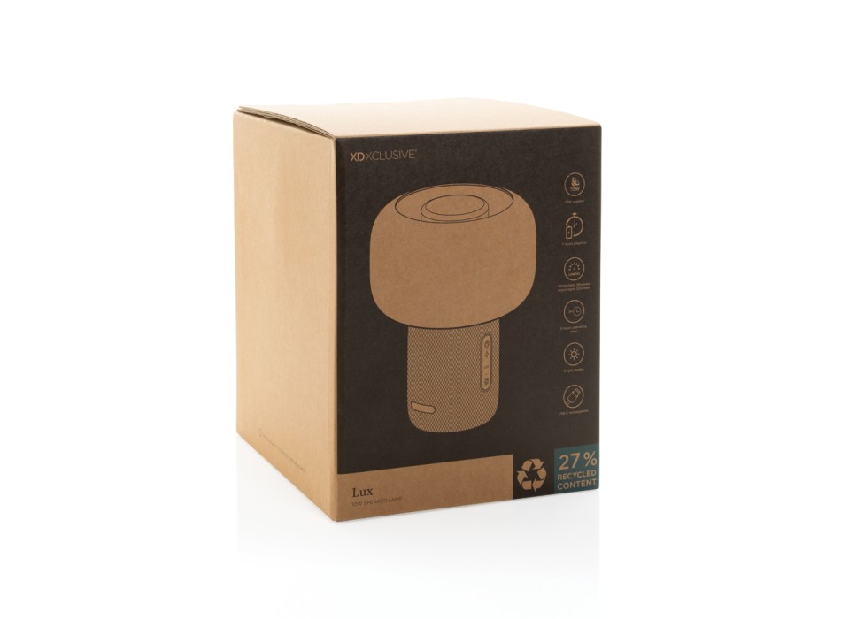 Lampada speaker 10W Lux in rPlastica RCS FullGadgets.com