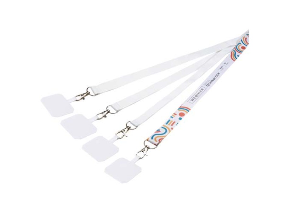 Lanyard con stampa a sublimazione, supporto per telefono e meccanismo di sicurezza Addie  FullGadgets.com