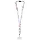 Lanyard con stampa a sublimazione, supporto per telefono e meccanismo di sicurezza Addie  FullGadgets.com