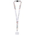Lanyard con stampa a sublimazione, supporto per telefono e meccanismo di sicurezza Addie 