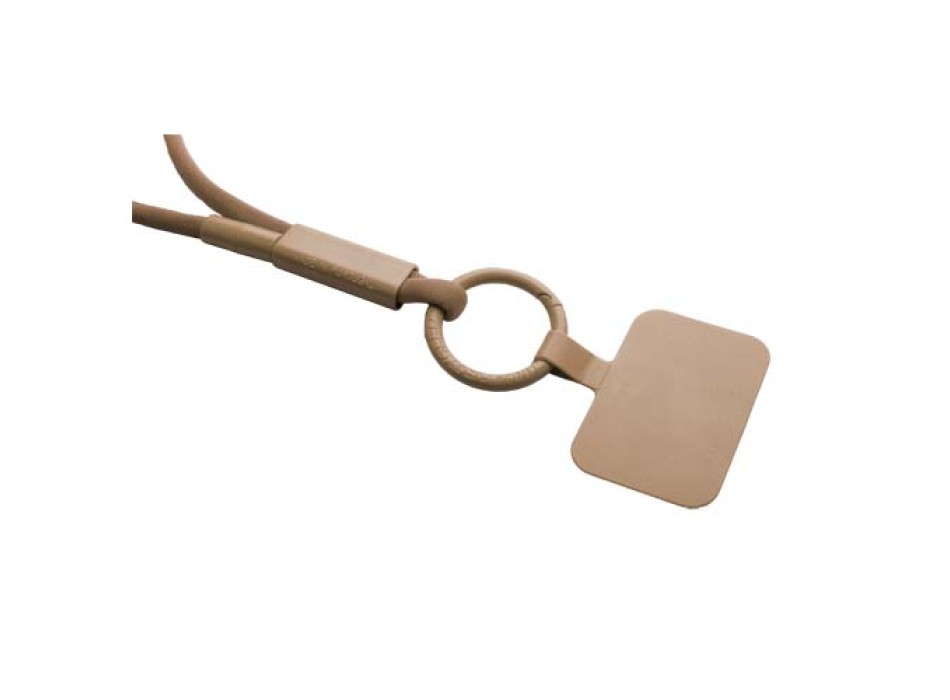 Lanyard con supporto per telefono e tubetto in plastica riciclata Tubyard FullGadgets.com