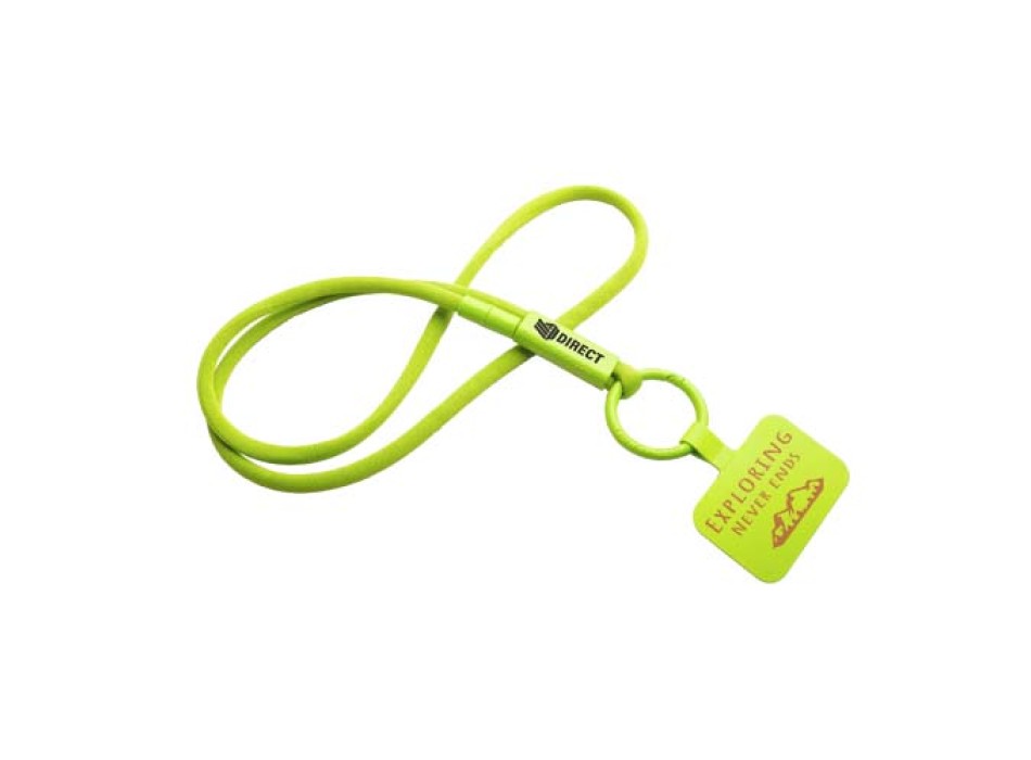 Lanyard con supporto per telefono e tubetto in plastica riciclata Tubyard FullGadgets.com